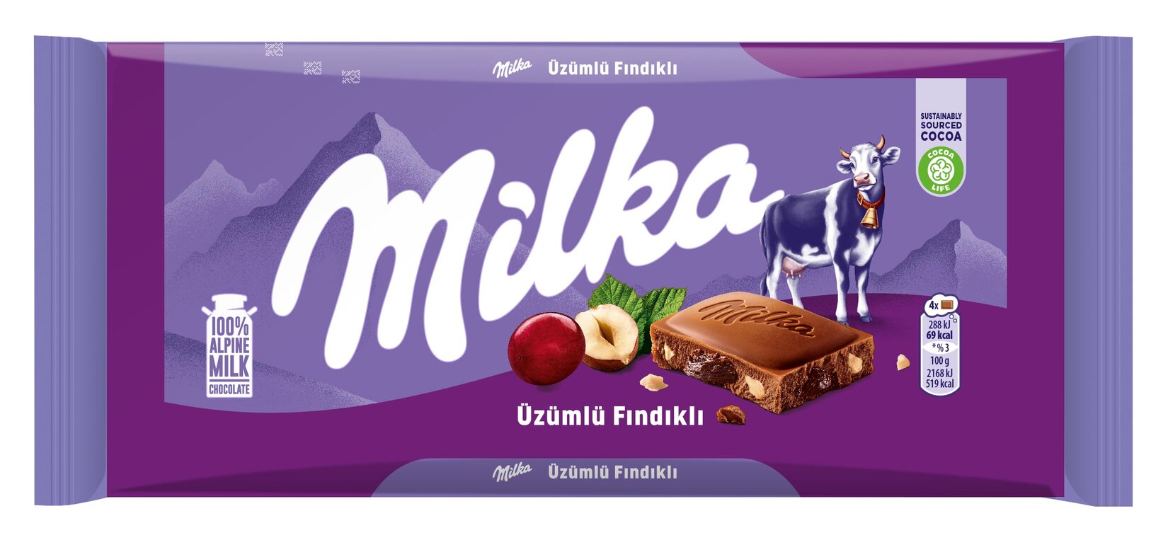 Milka Üzümlü Fındıklı 80g